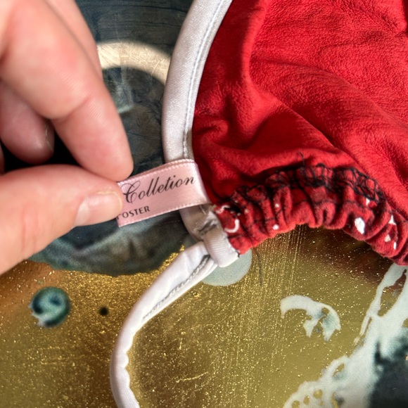 Suede Leather t back bikini custom made new small - Picture 5 of 6